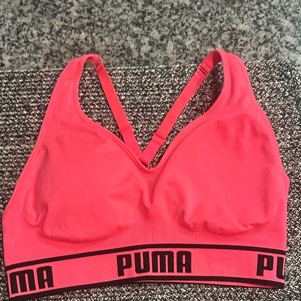 PUMA Vibrant Pink Sports Bra